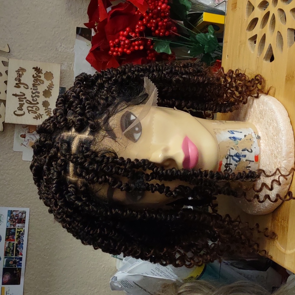 Curly coily hair wig real human hair